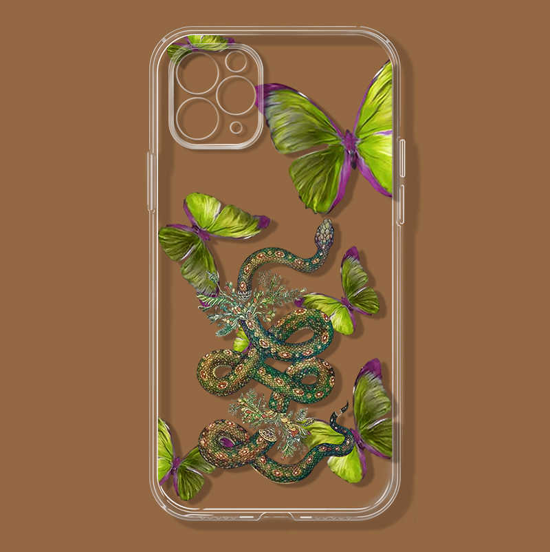 Title 1, Creative Funny Butterfly Snake Phone Case