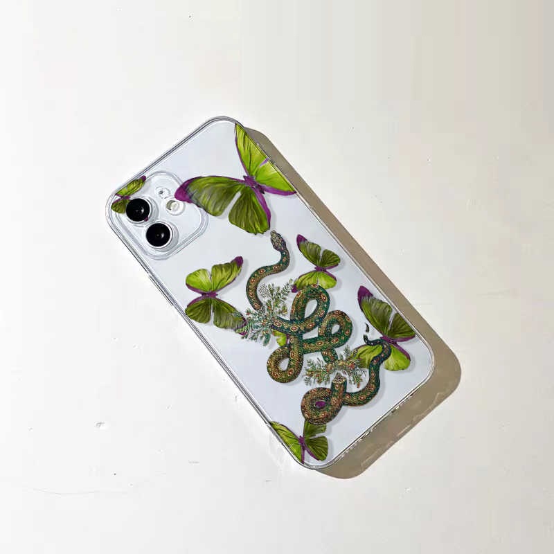 Title 5, Creative Funny Butterfly Snake Phone Case