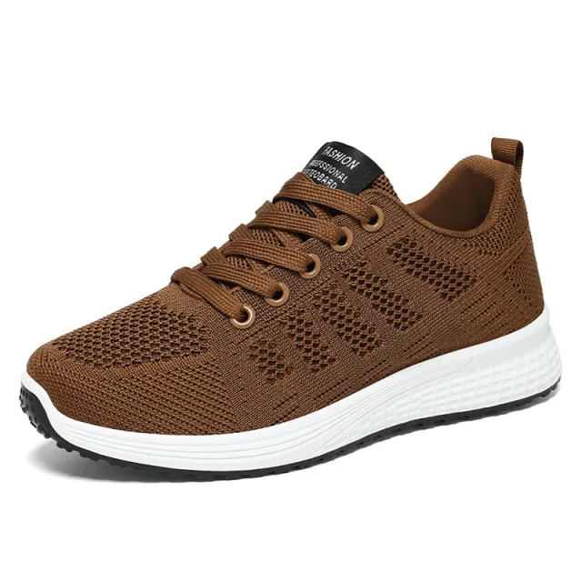 Sneaker Female Delivery Fall Breathable Casual Women's Shoes Soft Bottom Running Coffee - Shop at LoveMi
