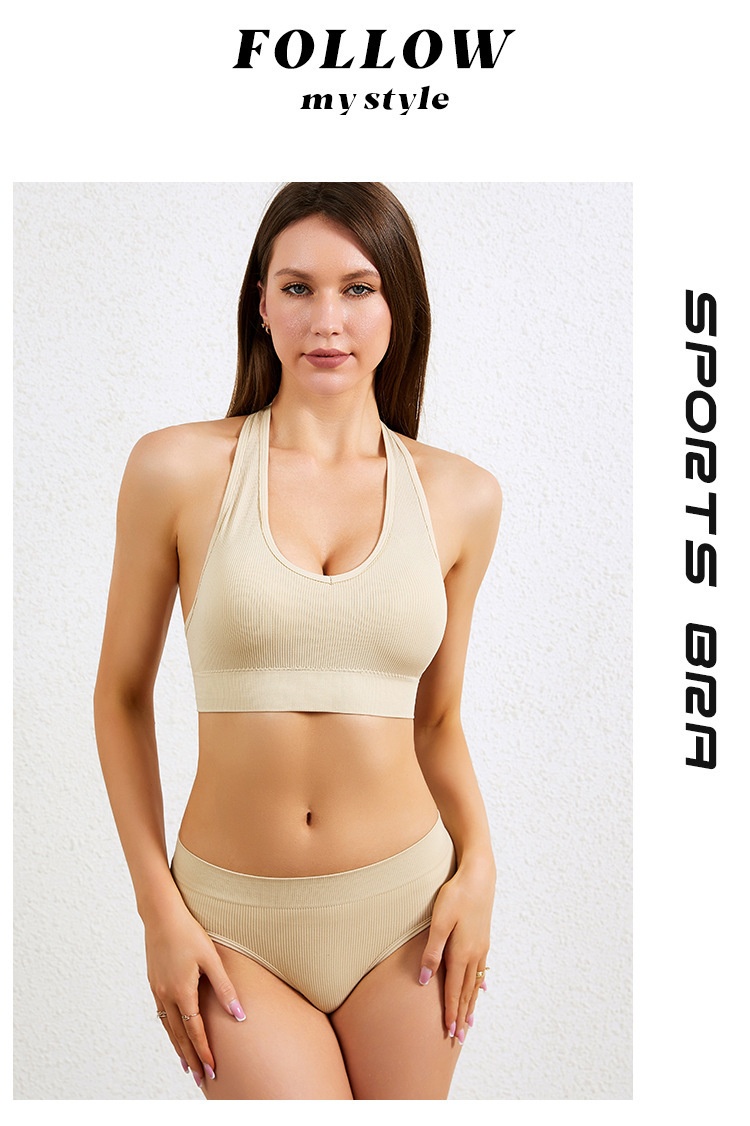 Title 24, No Steel Ring Push Up Sports Bra Female