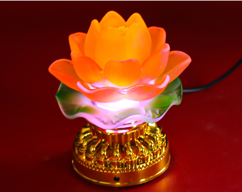 Title 2, Lotus Lamp Buddha Front for Household. Create a...