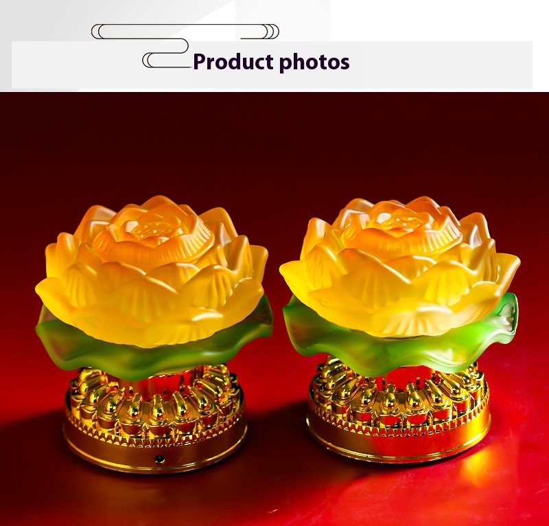 Title 5, Lotus Lamp Buddha Front for Household. Create a...