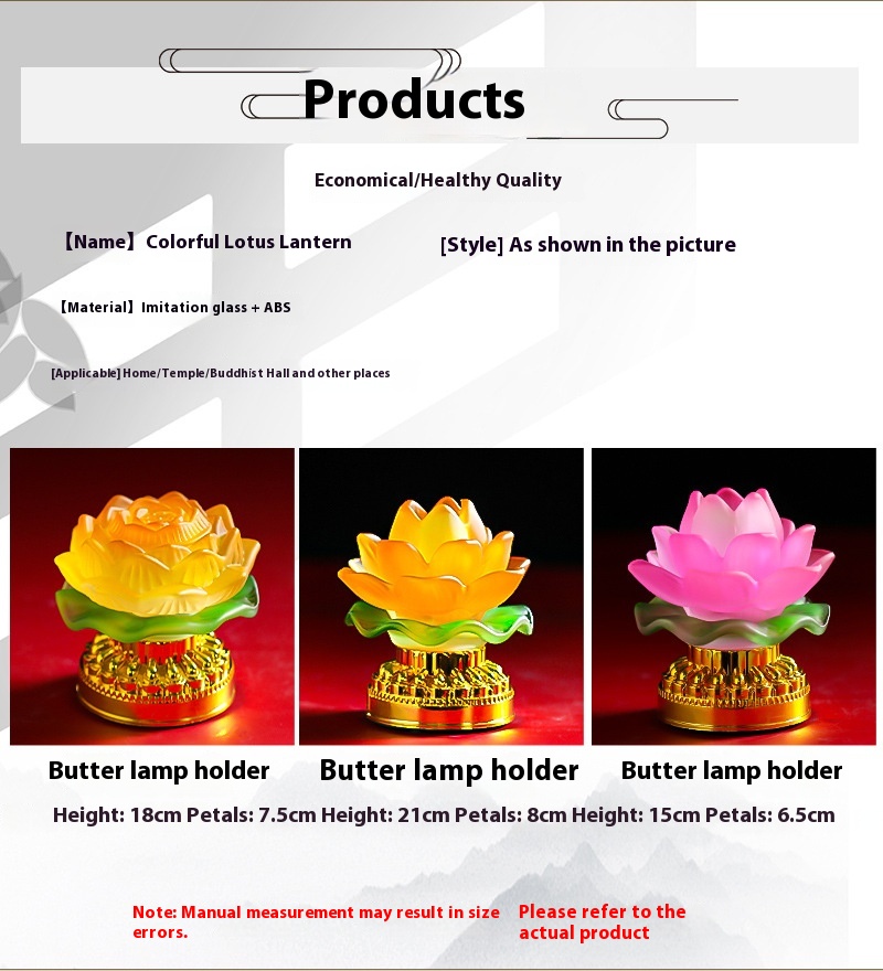 Title 1, Lotus Lamp Buddha Front for Household. Create a...