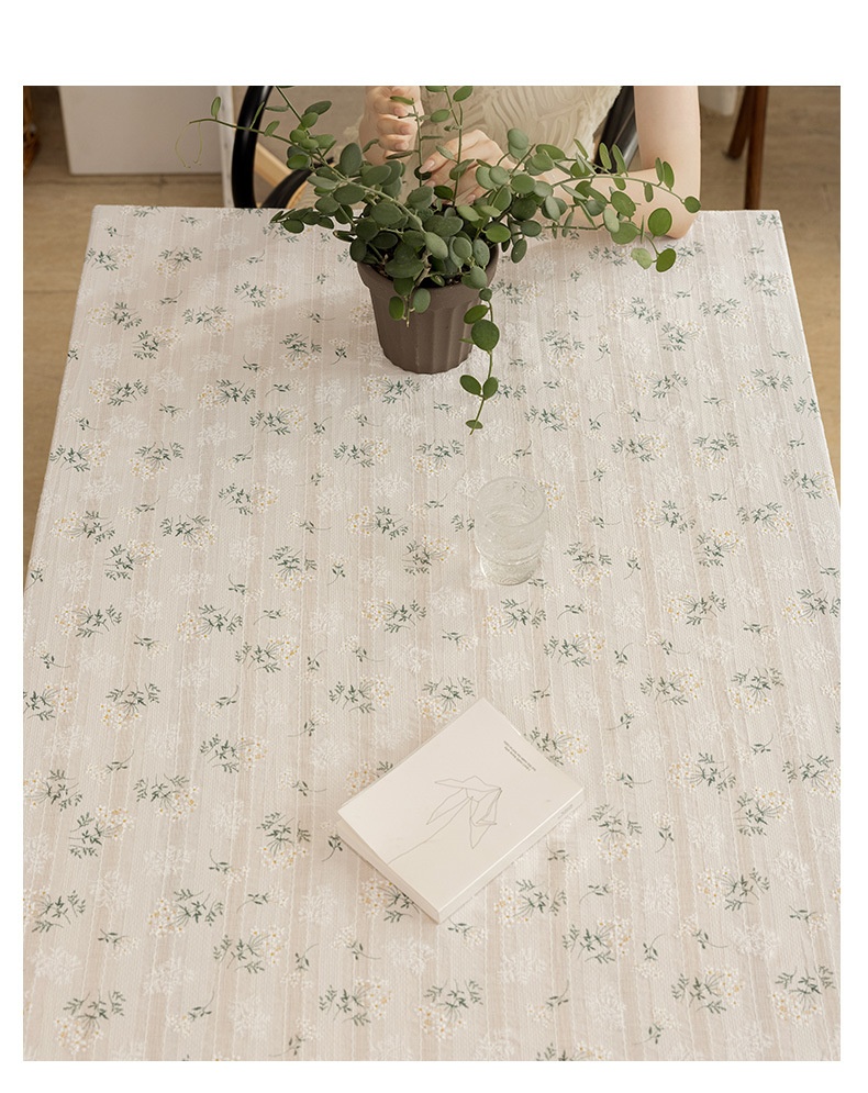 Title 5, Floral Tablecloth Pastoral Cotton Linen Fabric ...