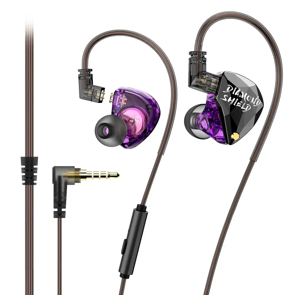 4 Adjustable Wire Plug-in Ear-mounted Game Music Wired Headset