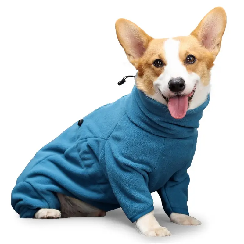 Polar Fleece Dog Cotton-padded Clothes Four-legged Windproof Warm Large Dog Clothes