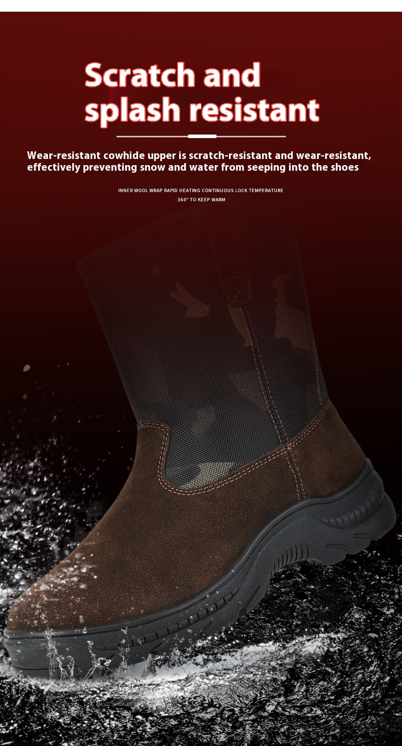 Title 8, Herren Schneestiefel mit Fell, hochschaftig, la...