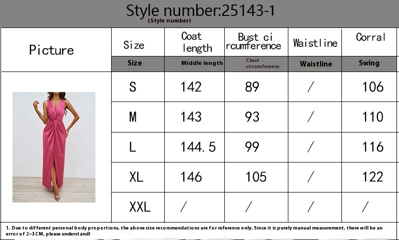 Title 1, Summer Elegance Kinked Sleeveless V-neck Slit D...