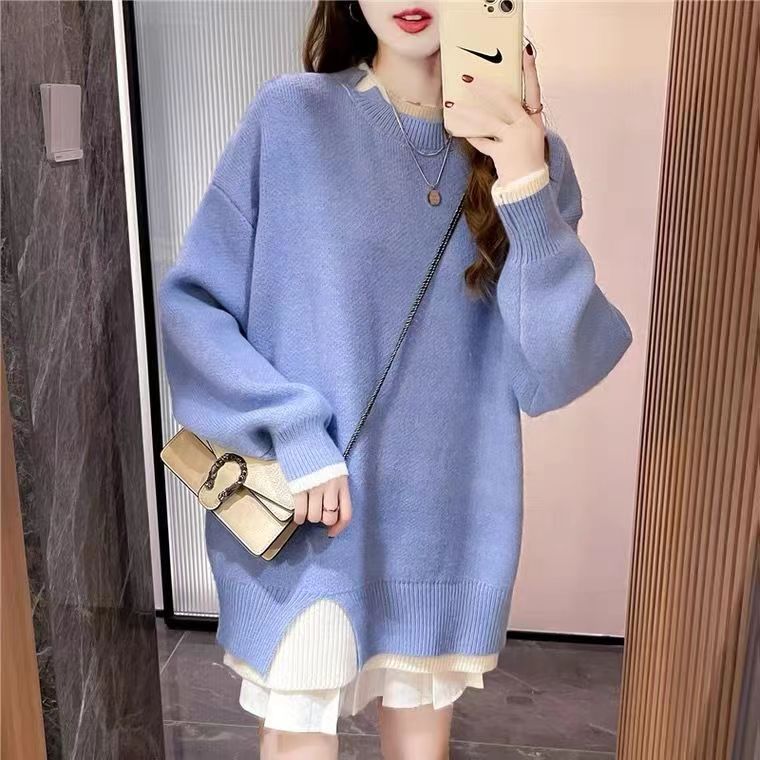 Title 4, All-matching Loose Knitted Pullover Top