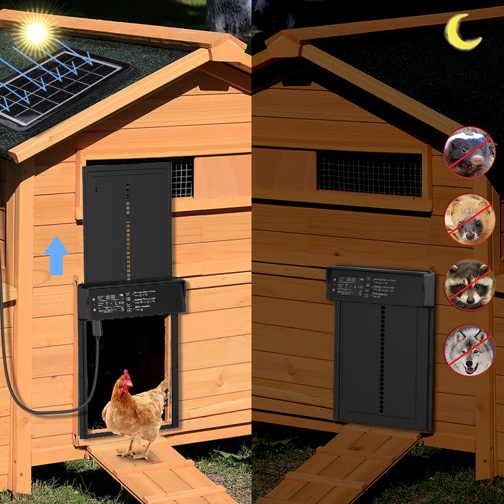 Title 4, Remote Control Timing Alarm Solar Chicken House...