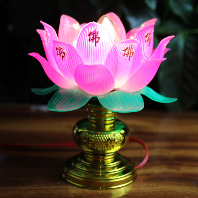 Title 5, Buddha Light Plug-in Worshiping Lamp Illuminate...