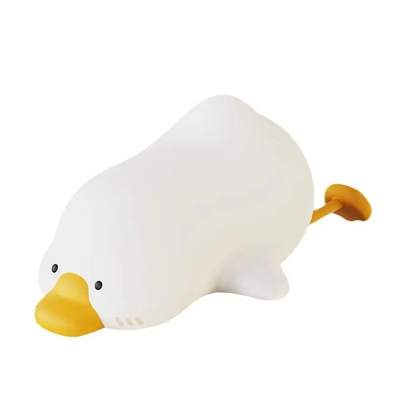 Creative Cute Big White Geese Magic Color Small Night Lamp