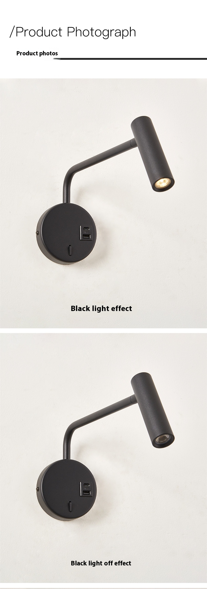 Title 9, Rocker Reading Wall Lamp Bedside Minimalist Cre...