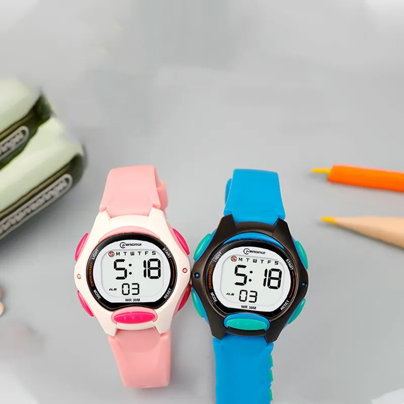 Electronic Watch Girls' Sports Waterproof Luminous Alarm