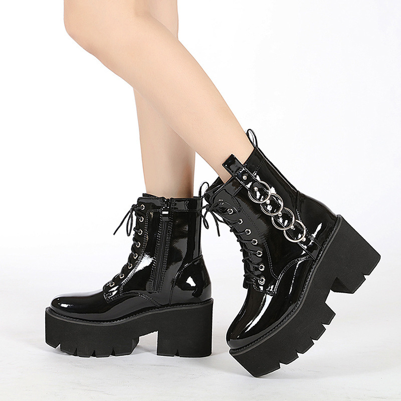 Title 6, Motorcycle Air Doc Martens Muffin Platform Boot...