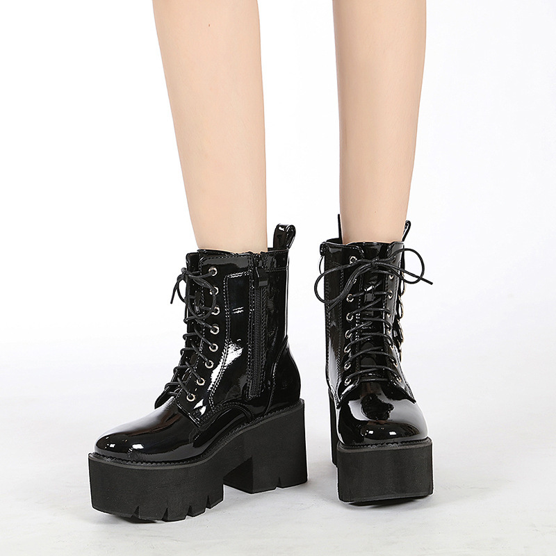 Title 4, Motorcycle Air Doc Martens Muffin Platform Boot...