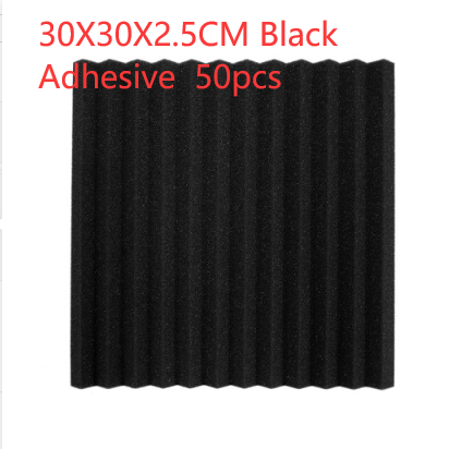 30X30X2.5CM Black Adhesive