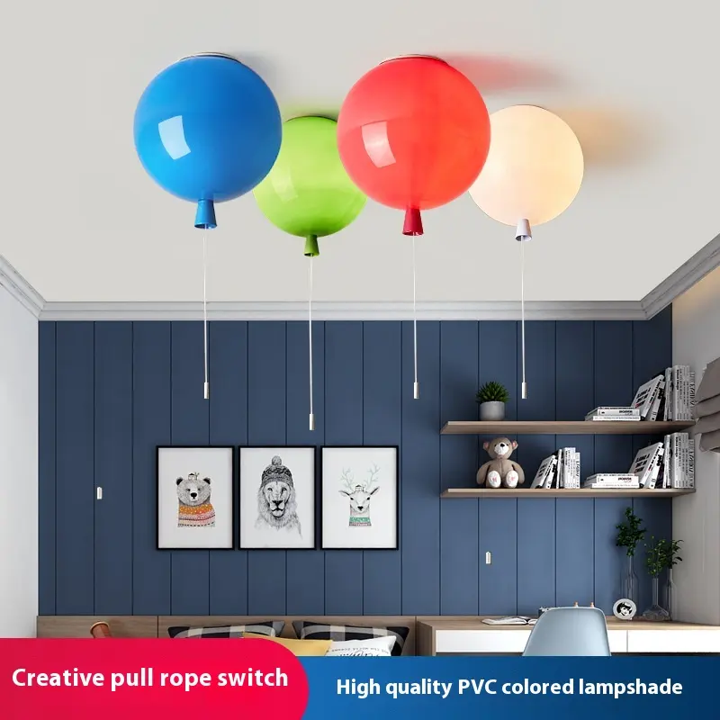 Colorful Children's Room Balloon Ceiling Light Minimalist