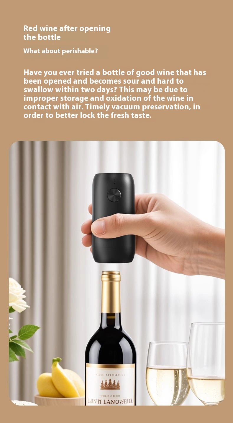 Title 3, Intelligent Electric Wine Vacuum Plug Creative ...