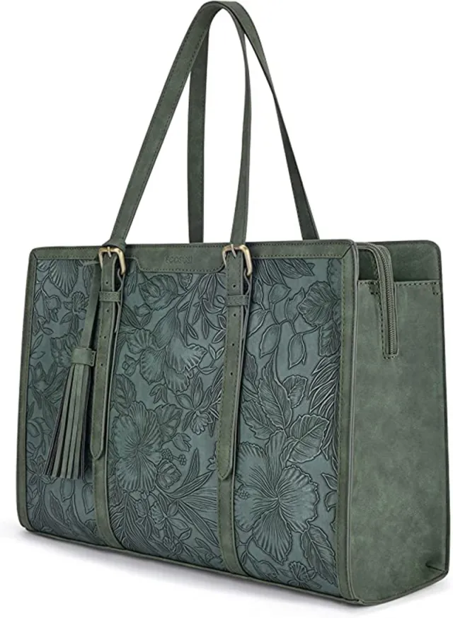 Large capacity pu tote bag Green - Shop at LoveMi