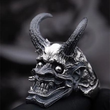 Titanium Steel Men's Multiple Skull Rings