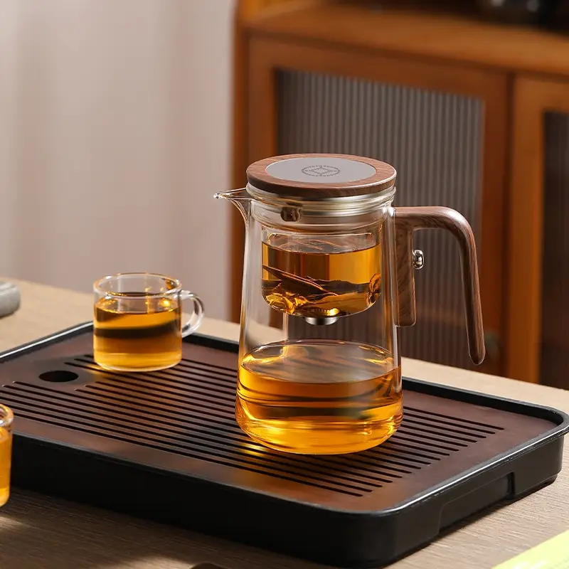 Magnetic Elegant Cup Teapot Household Full Glass Liner Tea Water Separation Teapot Tea Set
