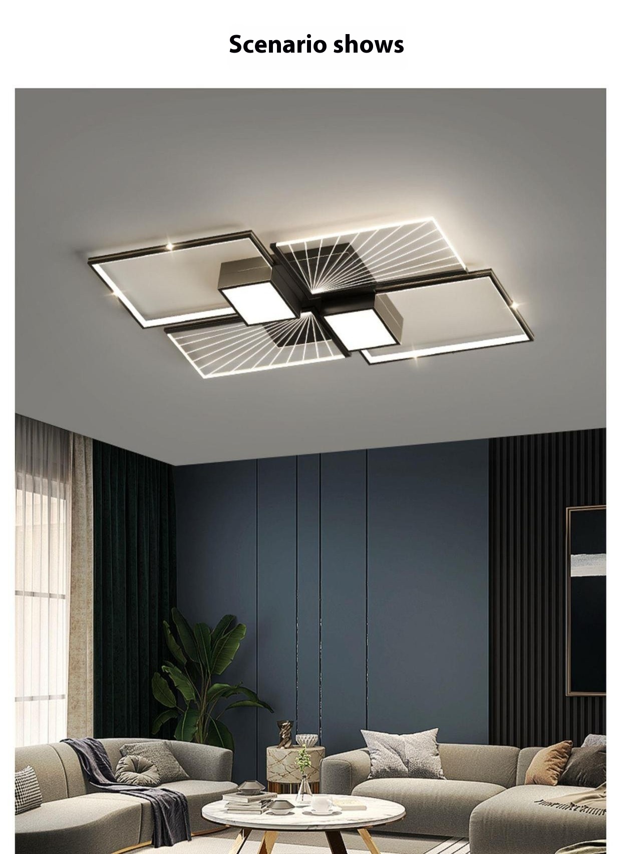 Title 2, Modern and Simple Living Room Ceiling Lamp for ...