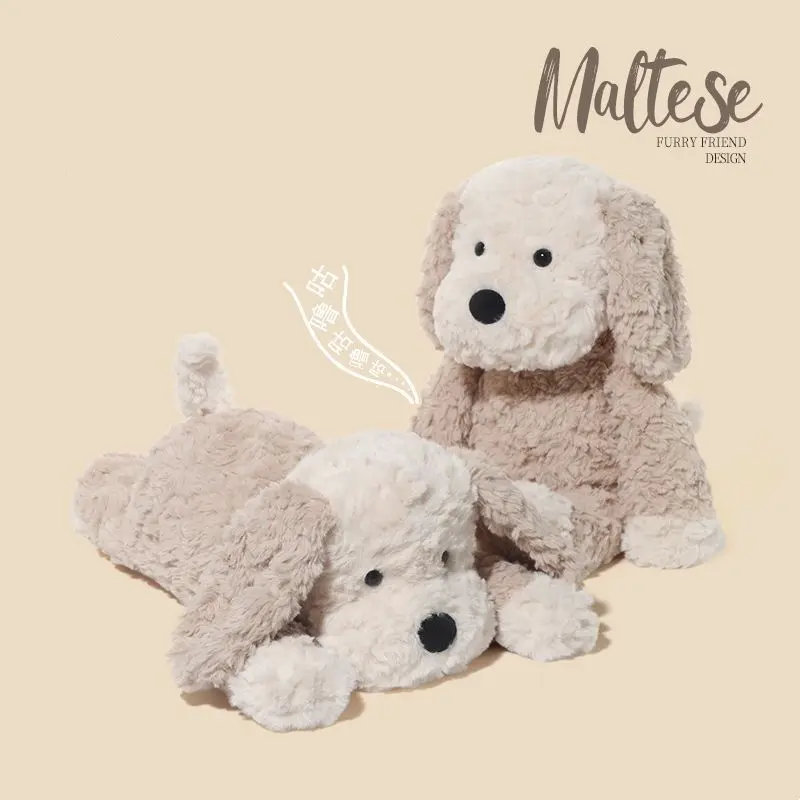Catch Maltese Dog Plush Toy Cute