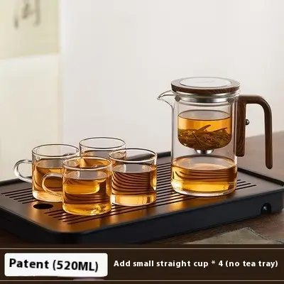 Elegant Glass Liner Teapot Tea Water Separation Household Tea Set