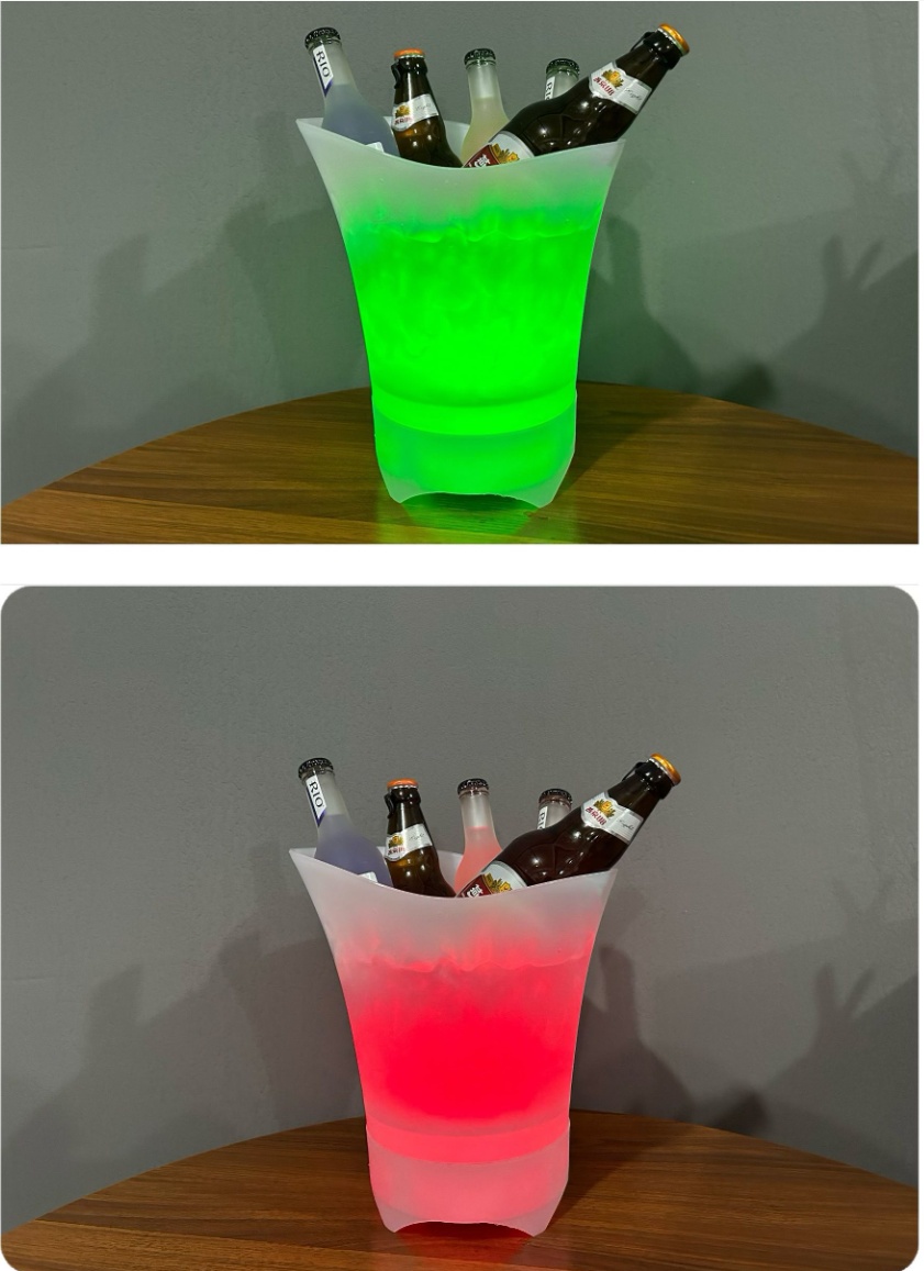 Title 2, Bluetooth Luminous Ice Bucket LED Light Portabl...