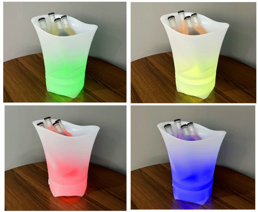 Title 5, Bluetooth Luminous Ice Bucket LED Light Portabl...