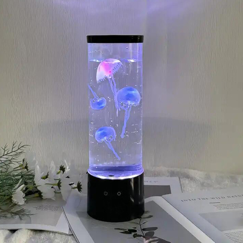 Title 8, Jellyfish Led Seven-color Night Light Usb Bedsi...