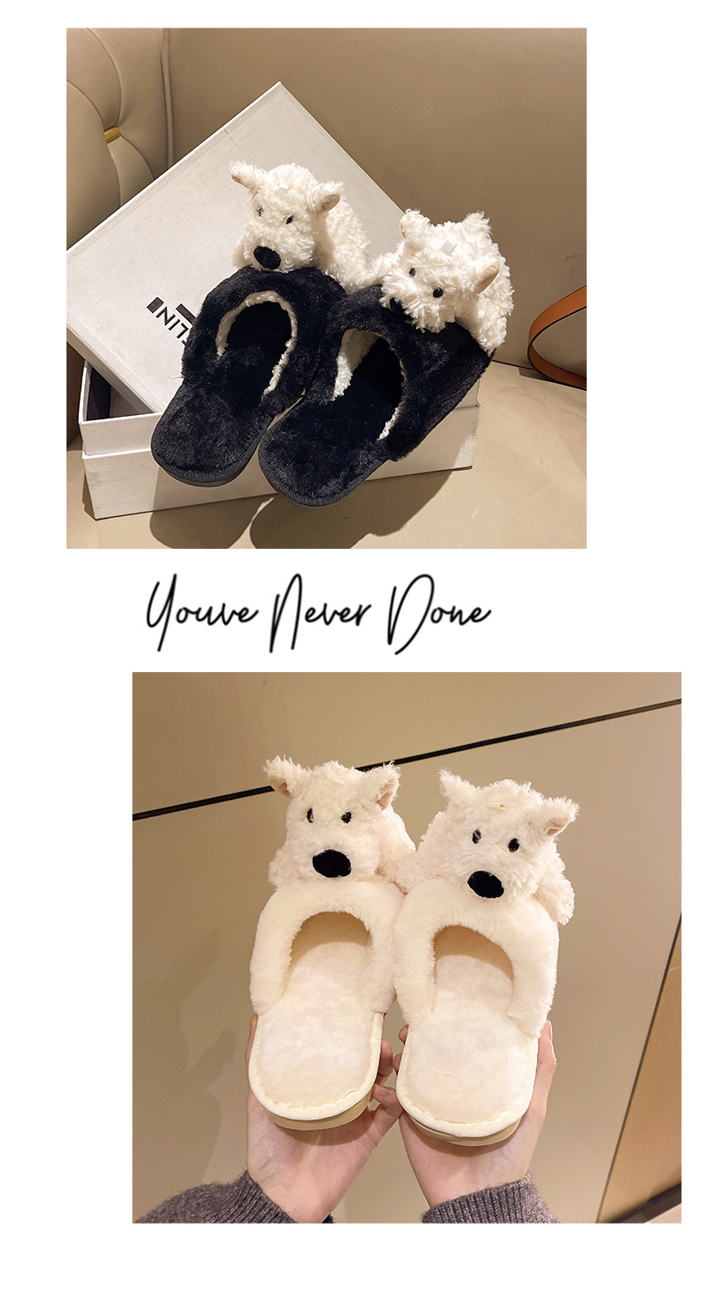 Title 9, Cotton Slippers Female Puppy Doll Fluffy Slippers