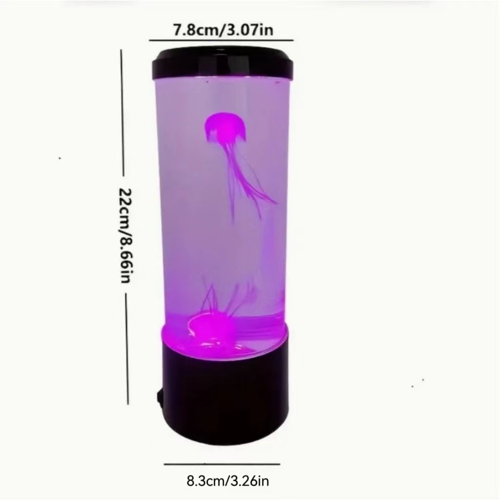 Title 1, Jellyfish Led Seven-color Night Light Usb Bedsi...