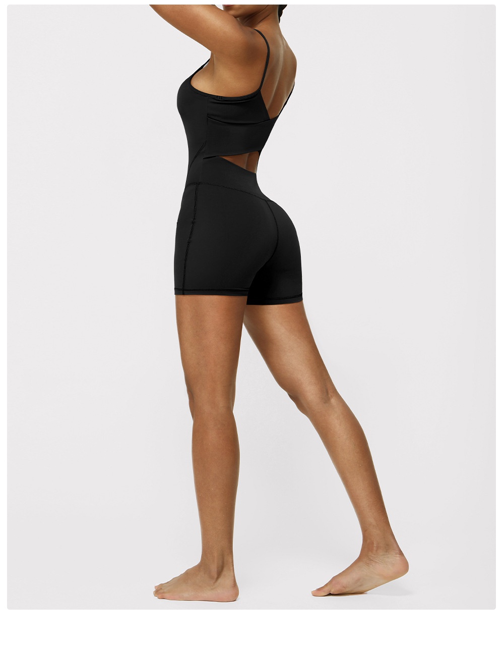 Title 6, Thin Strap Yoga Clothes Shorts Suit Nude Feel O...