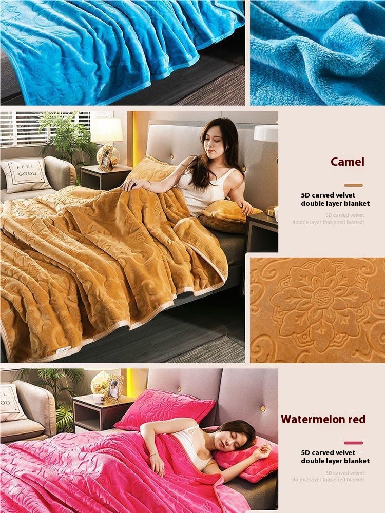 Title 3, Winter Thickened Flannel Blanket Cover