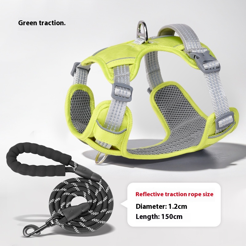 Green and 1.5m tow rope