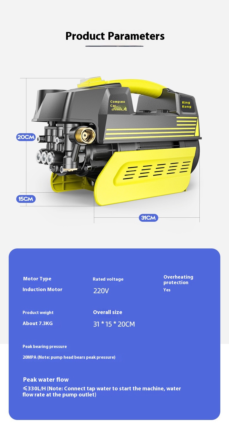 Title 5, High Voltage Car Washing Machine Household 220V...