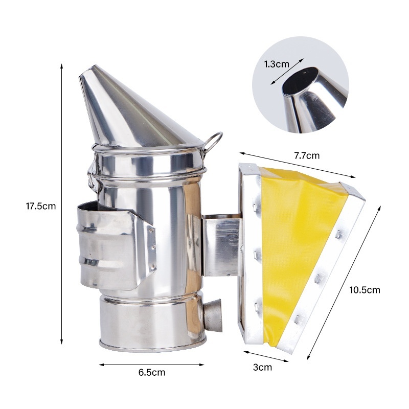 Title 3, Beekeeping Tools Stainless Steel Smoker Smoke S...