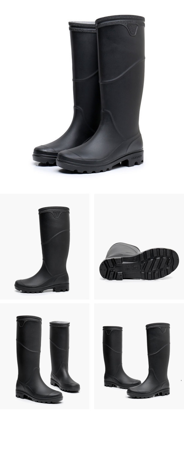 Title 11, Mid-High Tube Rain Boots Men