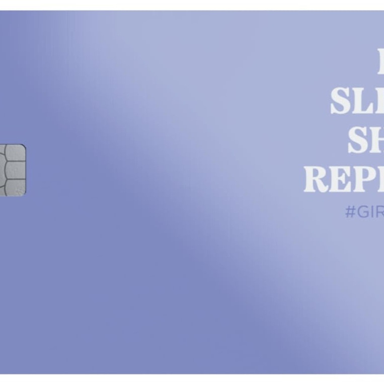 Credit Card Sticker Blue