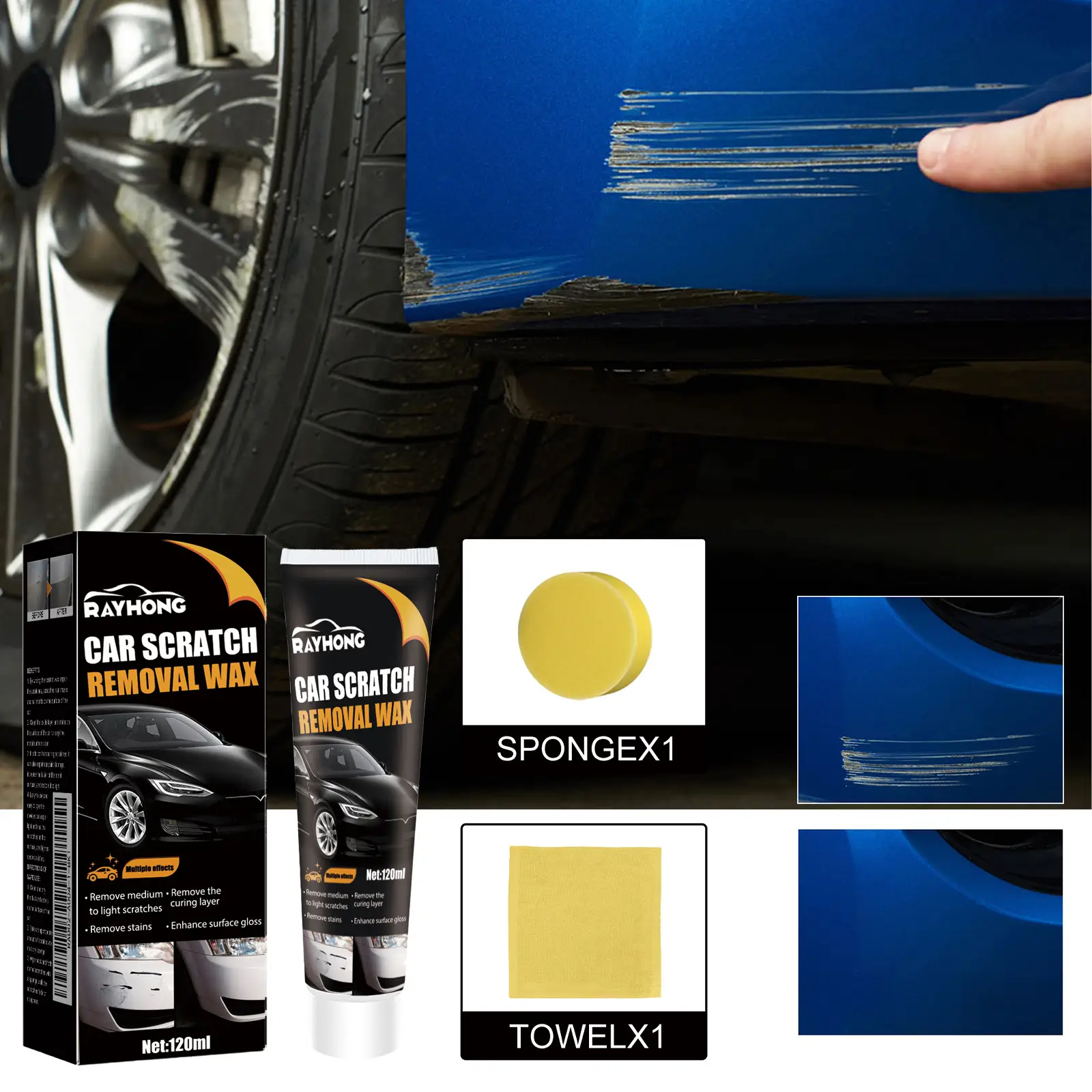 Nano Scratch Repair Cloth For Automobiles