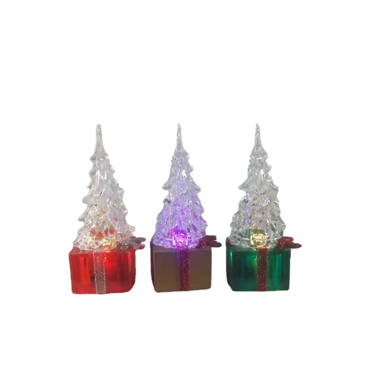 Title 1, Colorful Acrylic Gift Christmas Tree Decoration...