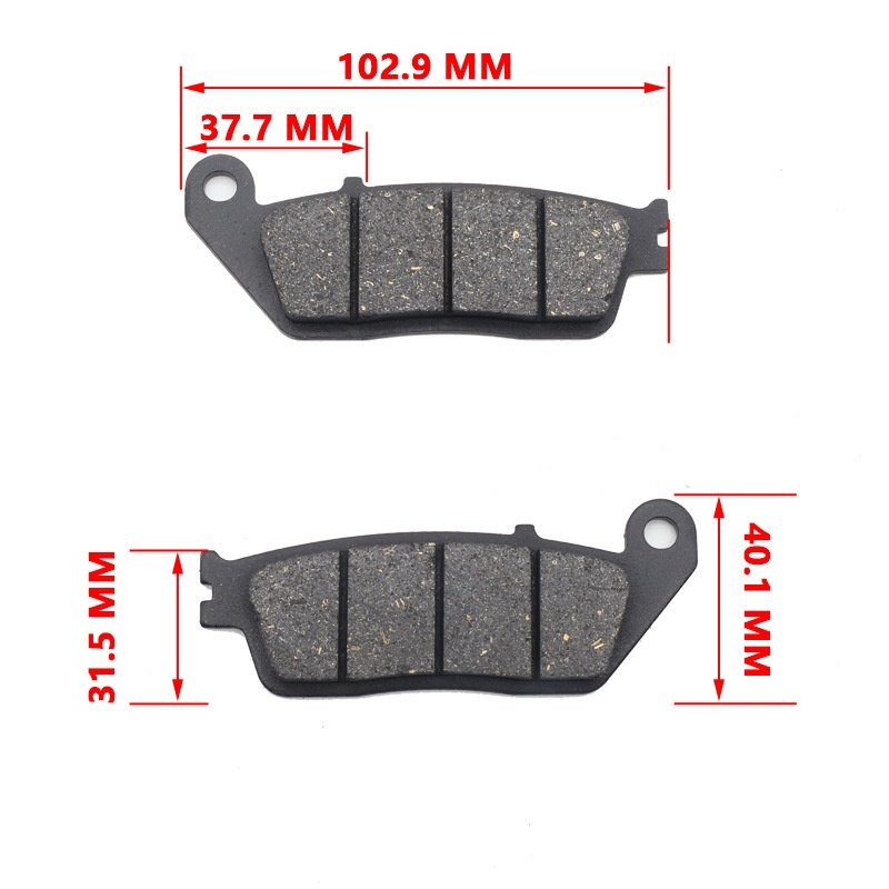 Title 2, Motorrad-Bremsbelag FA142 Halbmetall-Reibungsma...