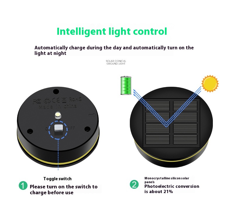 Title 7, Iron Portable Hollow Lawn Solar Lantern Project...