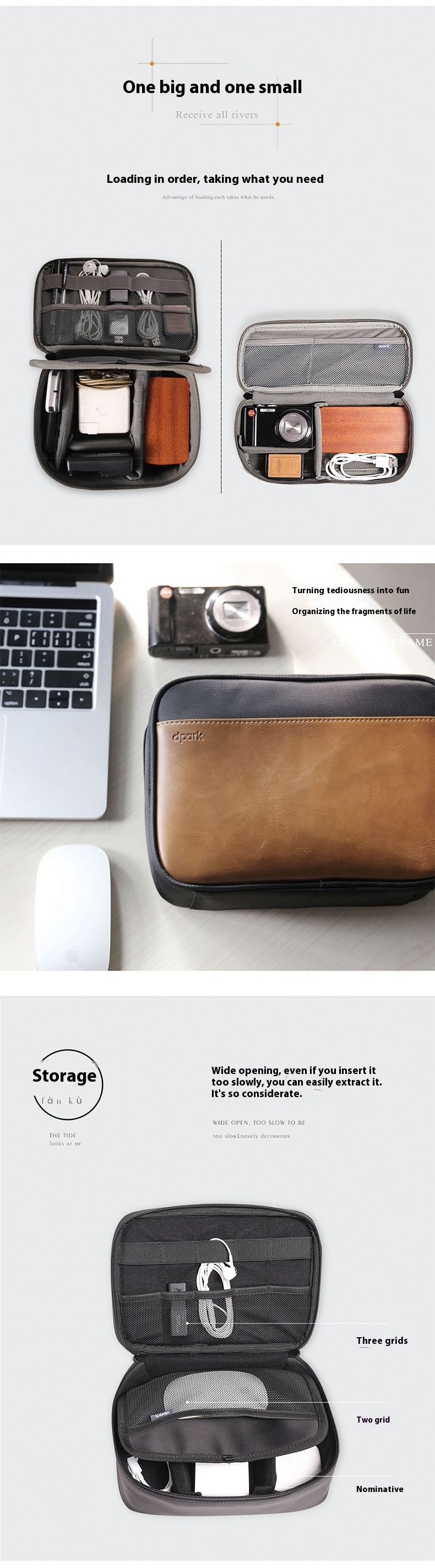 Title 3, Earphone Storage Box Data Cable Storage Bag