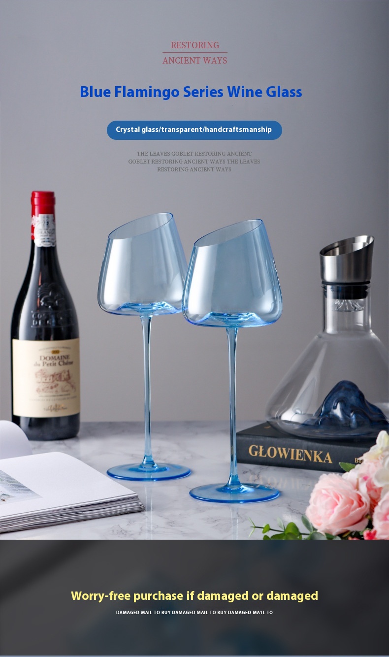 Title 4, Klein Blue Crystal Glass Goblet Red Grape Wine ...