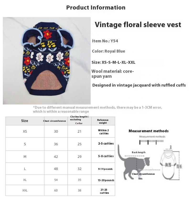 Title 1, Small And Medium-sized Dogs Dog Cat Pet Clothes