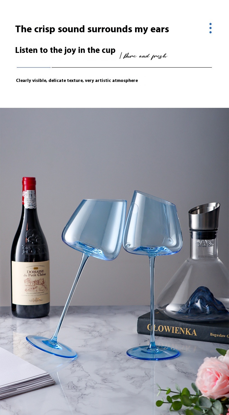 Title 5, Klein Blue Crystal Glass Goblet Red Grape Wine ...