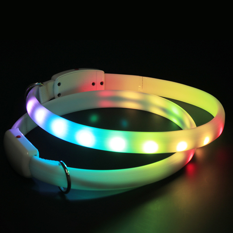 Title 4, USB Rechargeable Pet Dog LED Glowing Collar Pet...